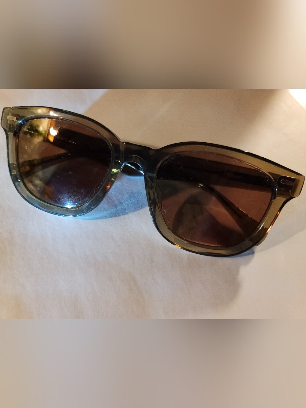 RAEN Myles Sunglasses in Ghost (Transparent Gray/Brown) - Polarized Zeiss Lenses